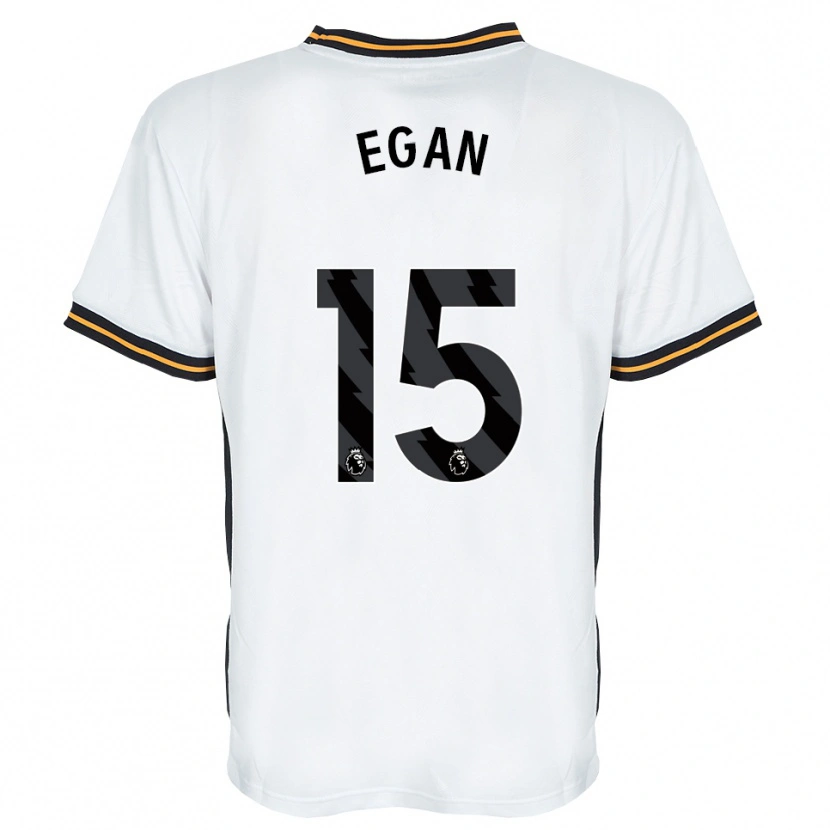 Danxen Women John Egan #15 White Orange Black Away Jersey 2026/27 T-Shirt