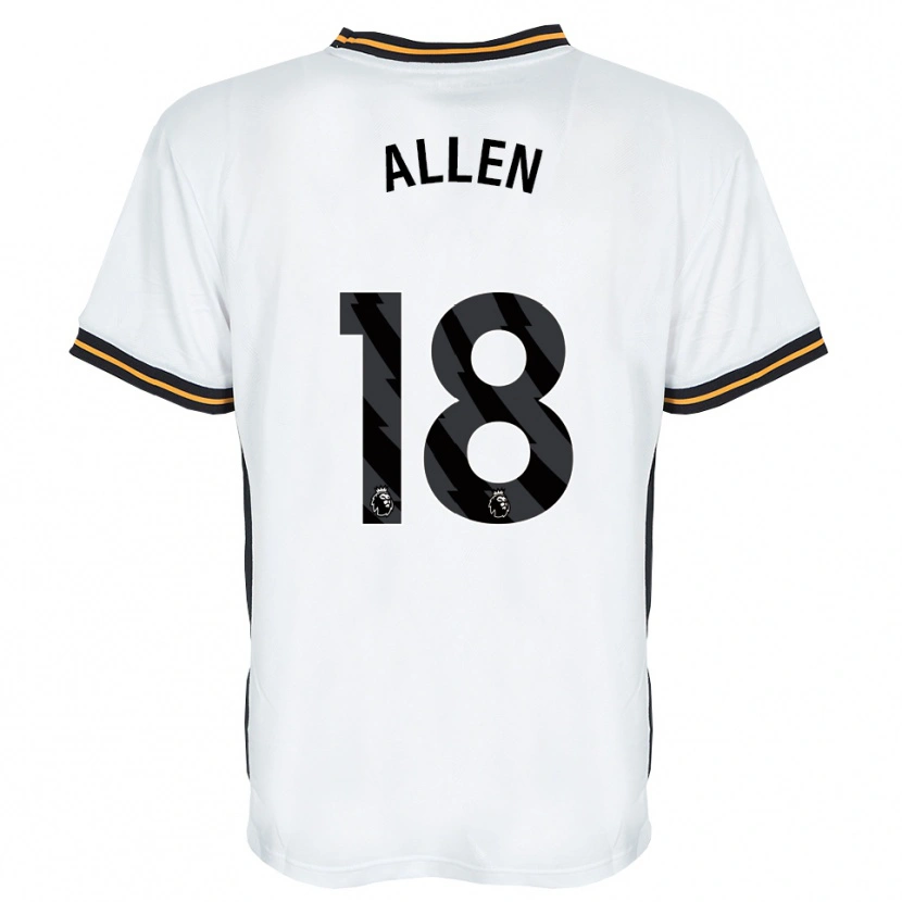 Danxen Women Aaliyah Allen #18 White Orange Black Away Jersey 2026/27 T-Shirt