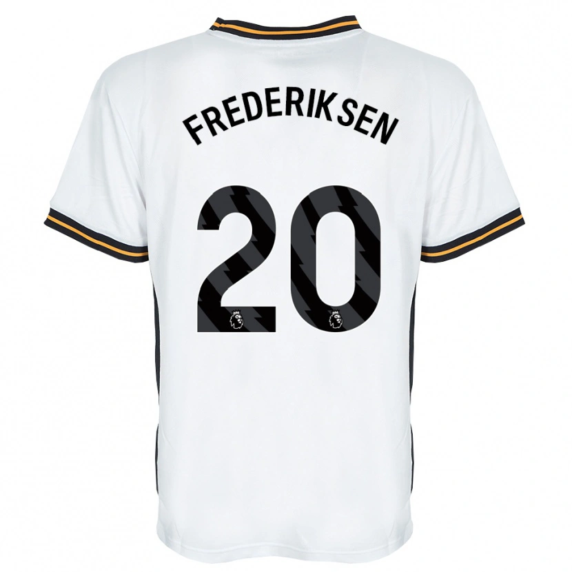 Danxen Women Abbey Frederiksen #20 White Orange Black Away Jersey 2026/27 T-Shirt