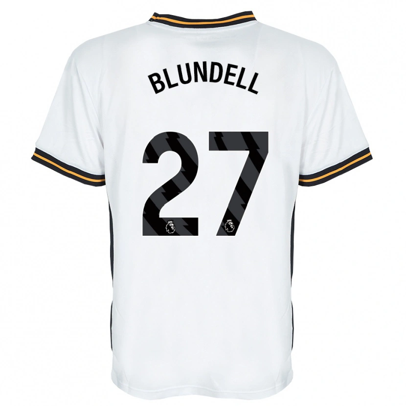 Danxen Women Maddie Blundell #27 White Orange Black Away Jersey 2026/27 T-Shirt