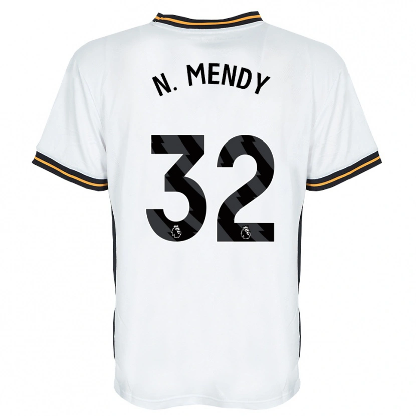 Danxen Women Nobel Mendy #32 White Orange Black Away Jersey 2026/27 T-Shirt