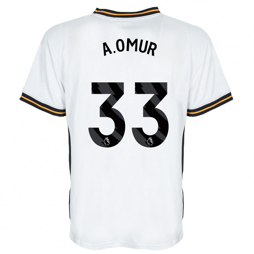 Danxen Women Abdülkadir Ömür #33 White Orange Black Away Jersey 2026/27 T-Shirt