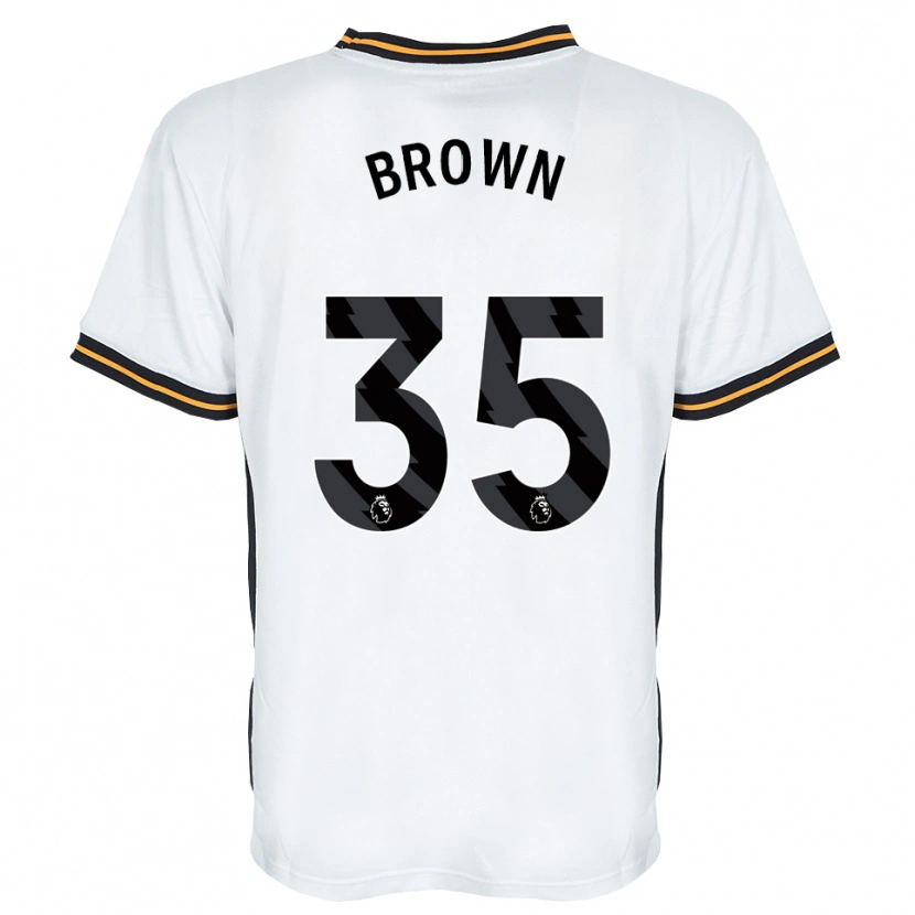 Danxen Women Pharrell Brown #35 White Orange Black Away Jersey 2026/27 T-Shirt