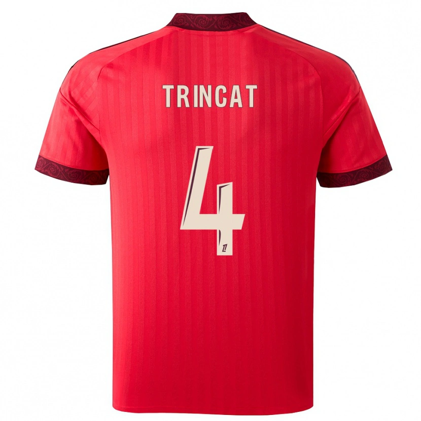 Danxen Women Aaron Trincat #4 Burgundy Red White Away Jersey 2026/27 T-Shirt