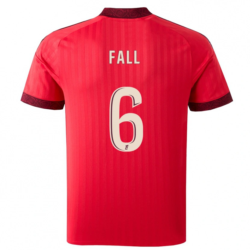 Danxen Women Fallou Fall #6 Burgundy Red White Away Jersey 2026/27 T-Shirt