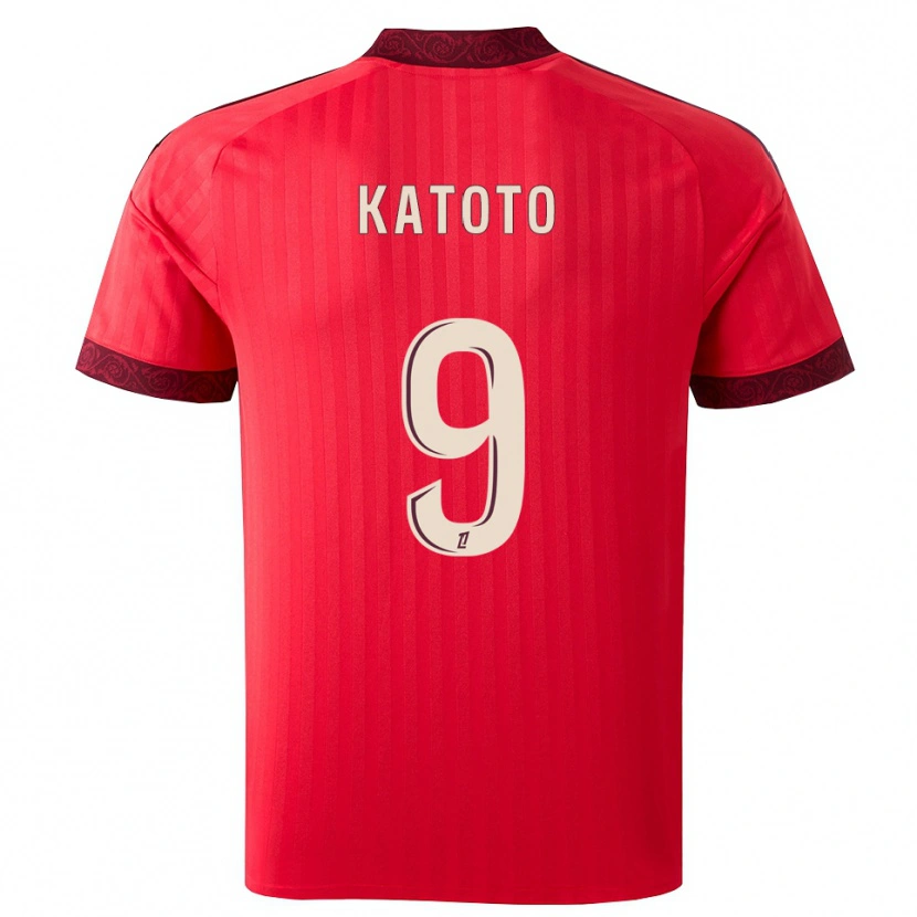 Danxen Women Marie-Antoinette Katoto #9 Burgundy Red White Away Jersey 2026/27 T-Shirt