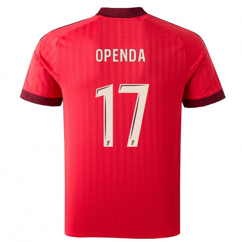 Danxen Women Loïs Openda #17 Burgundy Red White Away Jersey 2026/27 T-Shirt
