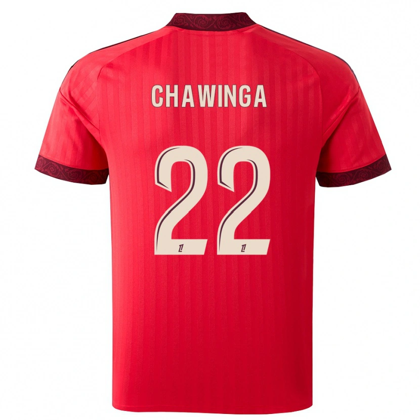 Danxen Women Tabitha Chawinga #22 Burgundy Red White Away Jersey 2026/27 T-Shirt