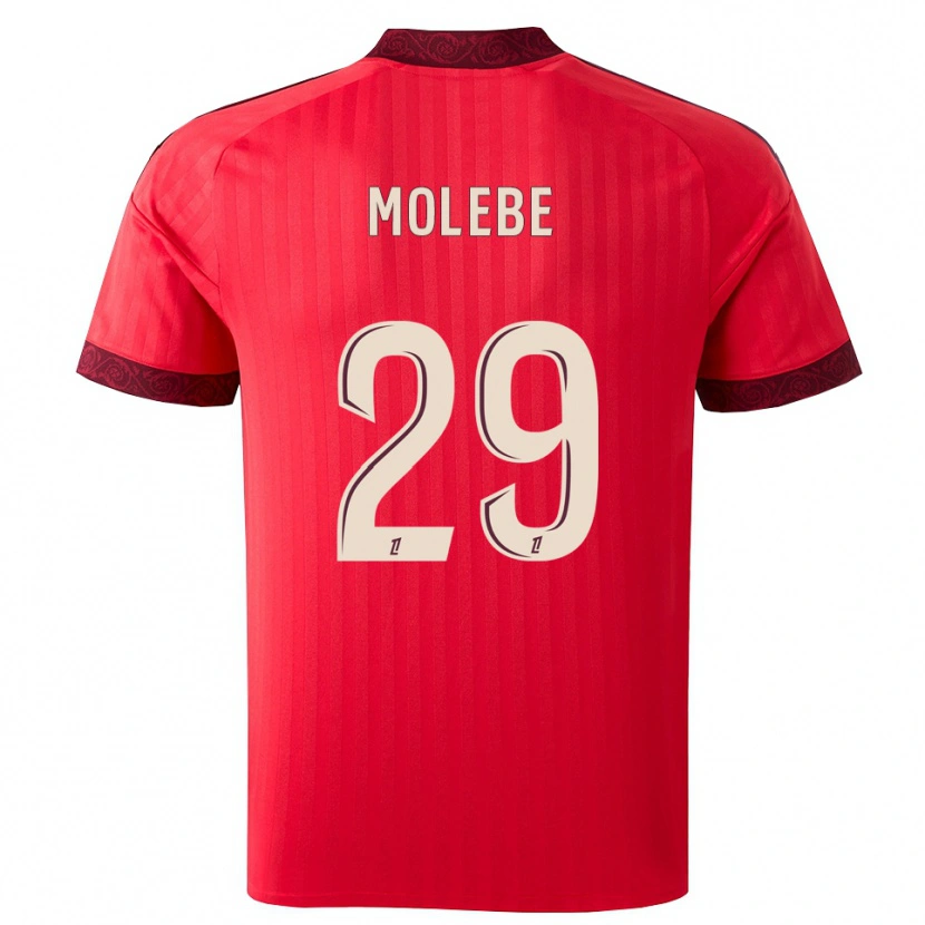 Danxen Women Enzo Molebe #29 Burgundy Red White Away Jersey 2026/27 T-Shirt