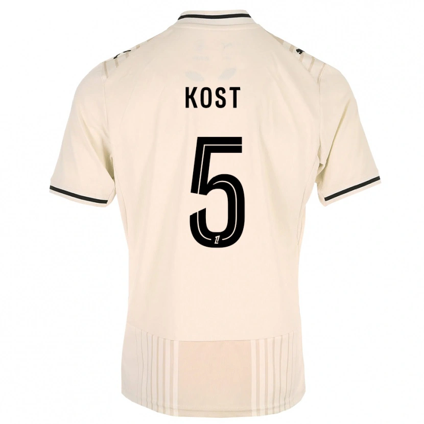 Danxen Women Enzo Kost #5 Oldlace Black Antiquewhite Away Jersey 2026/27 T-Shirt