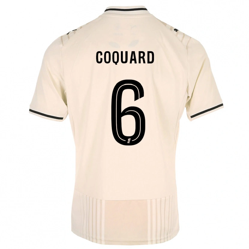 Danxen Women Alexis Coquard #6 Oldlace Black Antiquewhite Away Jersey 2026/27 T-Shirt