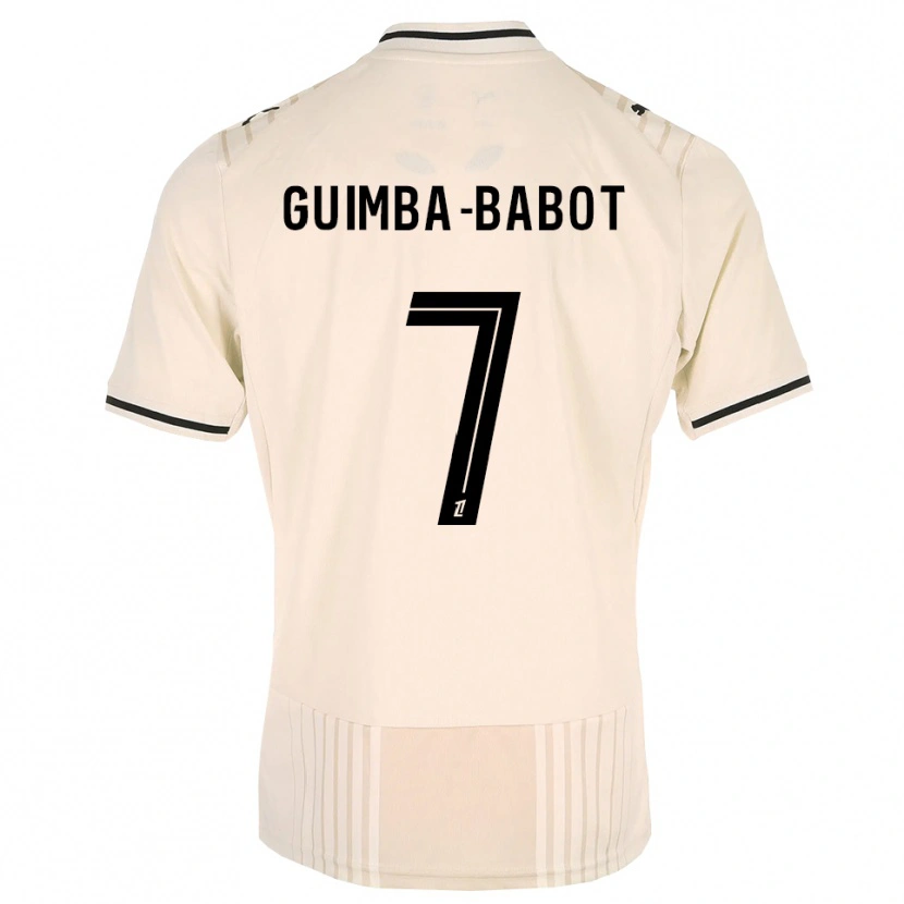 Danxen Women Khays Guimba-Babot #7 Oldlace Black Antiquewhite Away Jersey 2026/27 T-Shirt