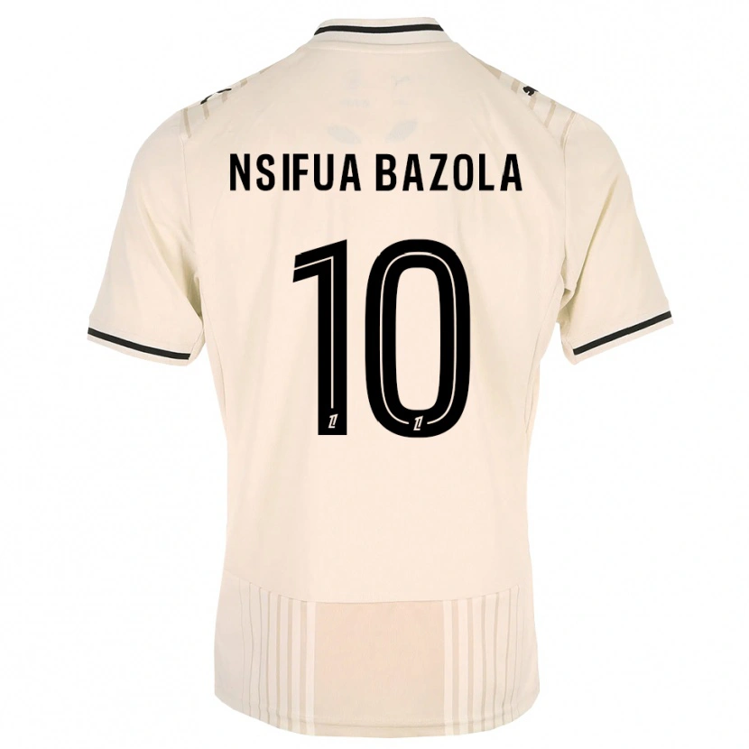 Danxen Women Preston Nsifua Bazola #10 Oldlace Black Antiquewhite Away Jersey 2026/27 T-Shirt
