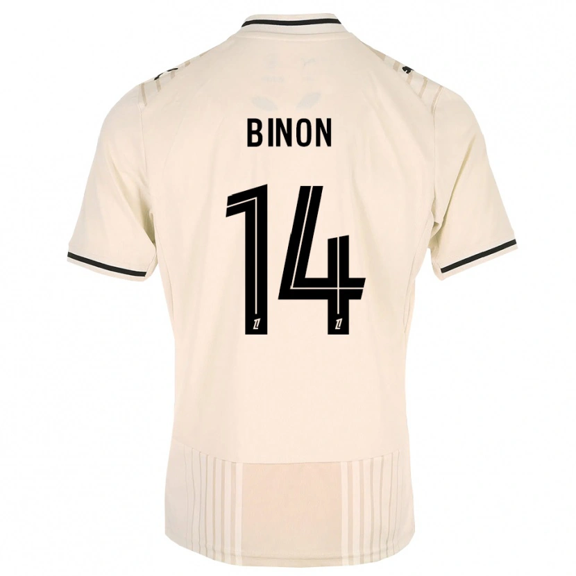 Danxen Women Théo Binon #14 Oldlace Black Antiquewhite Away Jersey 2026/27 T-Shirt