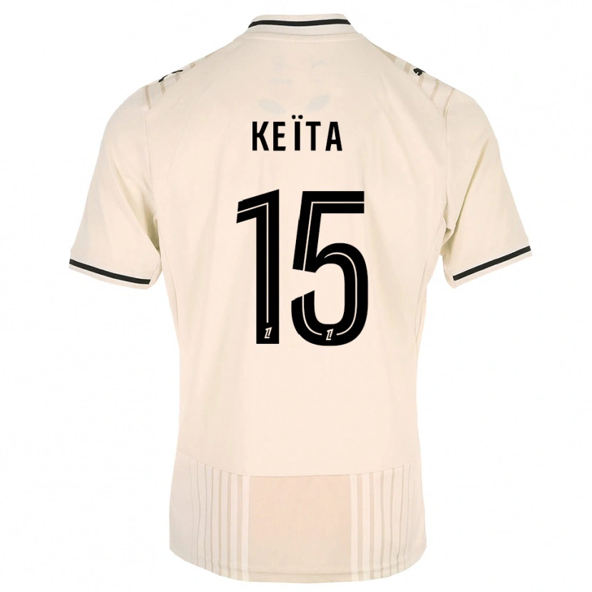 Danxen Women Modibo Keïta #15 Oldlace Black Antiquewhite Away Jersey 2026/27 T-Shirt