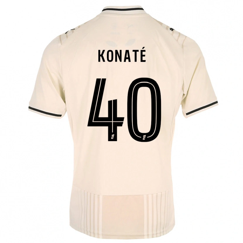 Danxen Women Hillel Konaté #40 Oldlace Black Antiquewhite Away Jersey 2026/27 T-Shirt