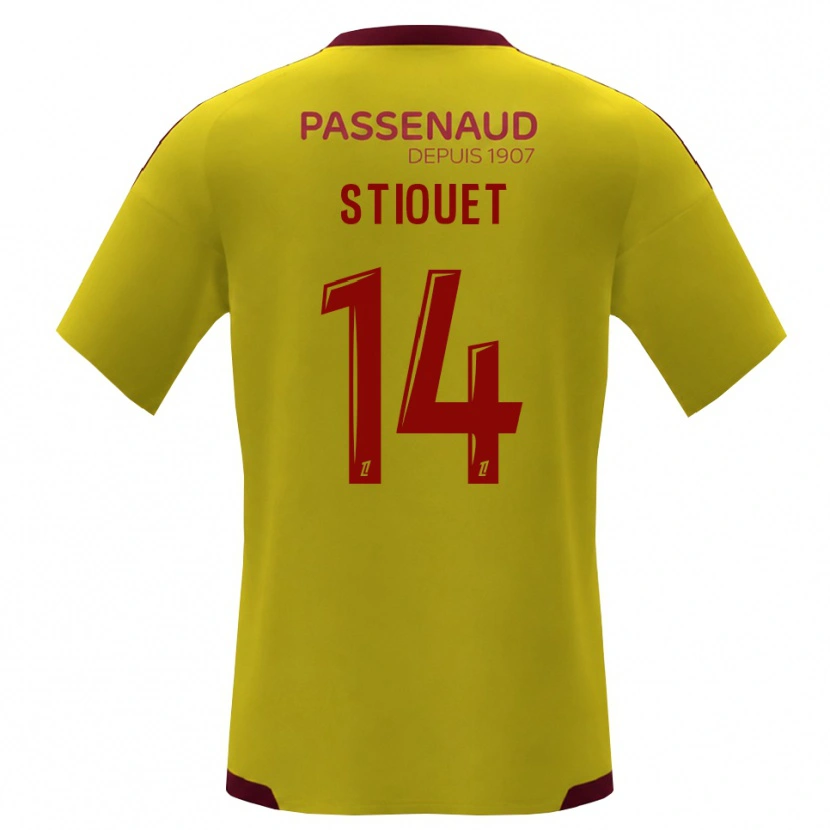 Danxen Women Ayoub Stiouet #14 Yellow Red Green Away Jersey 2026/27 T-Shirt