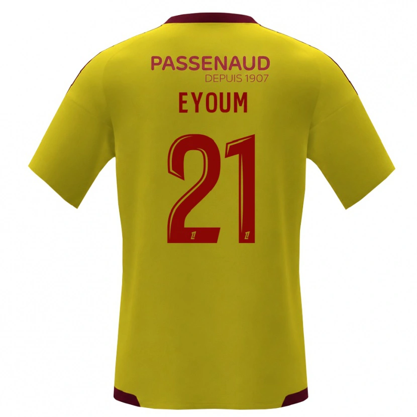 Danxen Women Théo Eyoum #21 Yellow Red Green Away Jersey 2026/27 T-Shirt