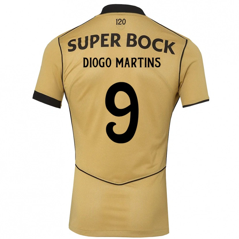 Danxen Women Diogo Martins #9 Goldenrod Black Away Jersey 2026/27 T-Shirt