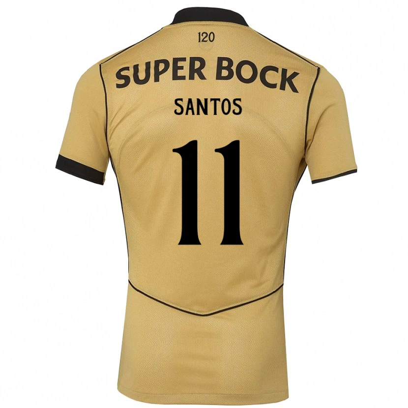 Danxen Women Nuno Santos #11 Goldenrod Black Away Jersey 2026/27 T-Shirt