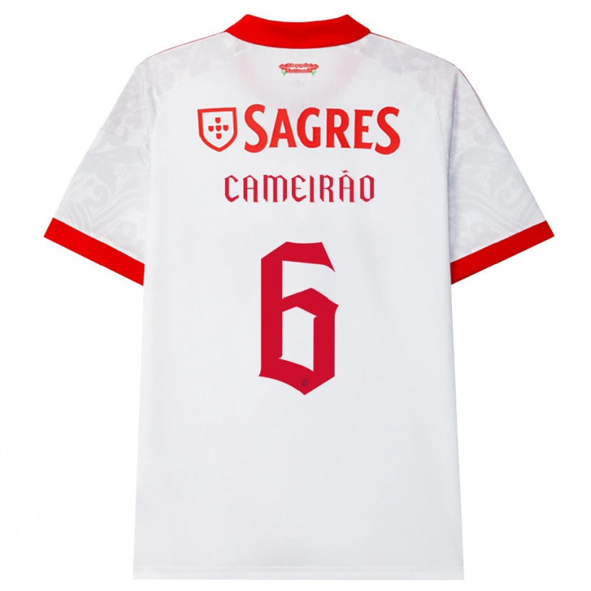 Danxen Women Beatriz Cameirão #6 White Red Yellow Away Jersey 2026/27 T-Shirt