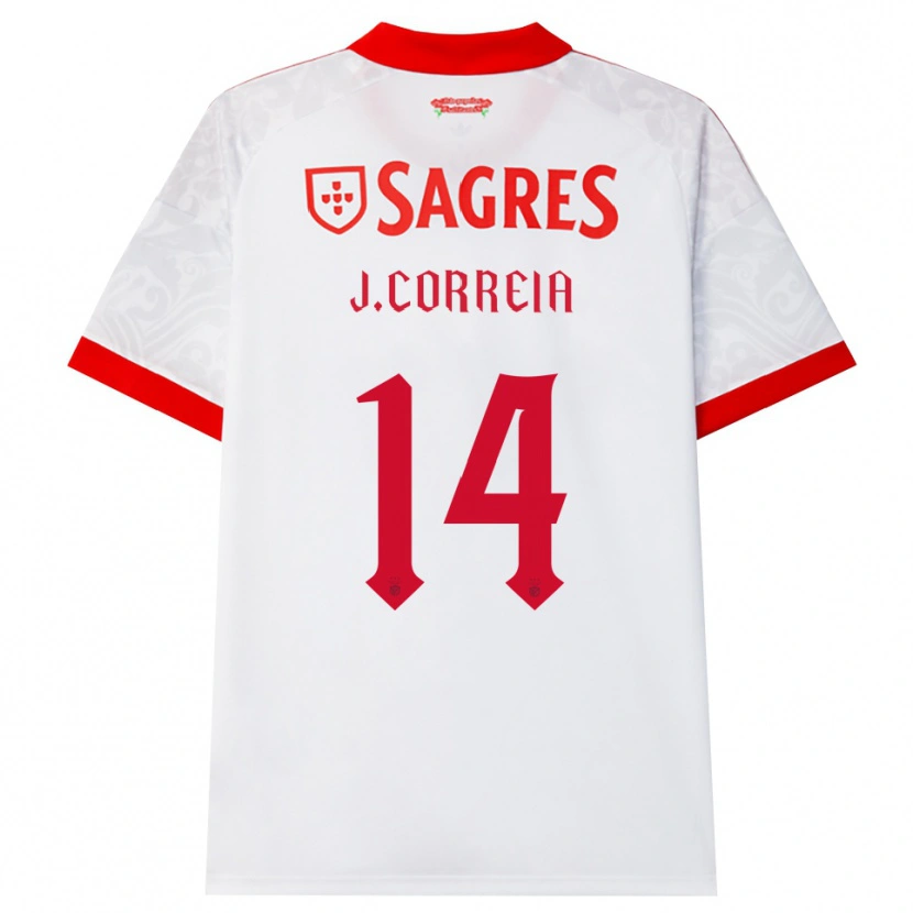 Danxen Women Juvenal Correia #14 White Red Yellow Away Jersey 2026/27 T-Shirt