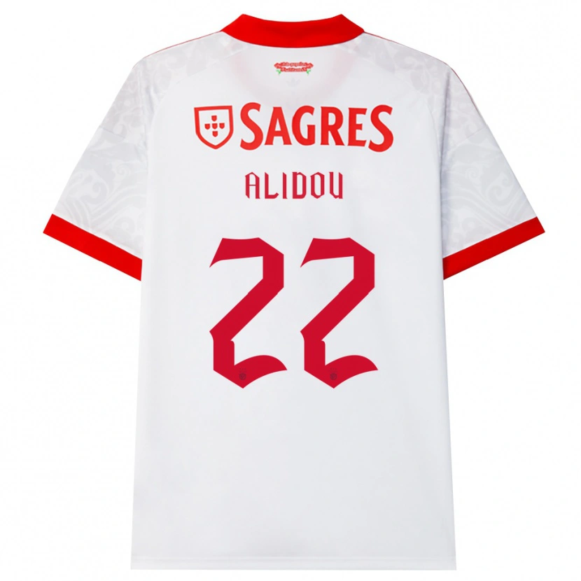 Danxen Women Marie-Yasmine Alidou #22 White Red Yellow Away Jersey 2026/27 T-Shirt