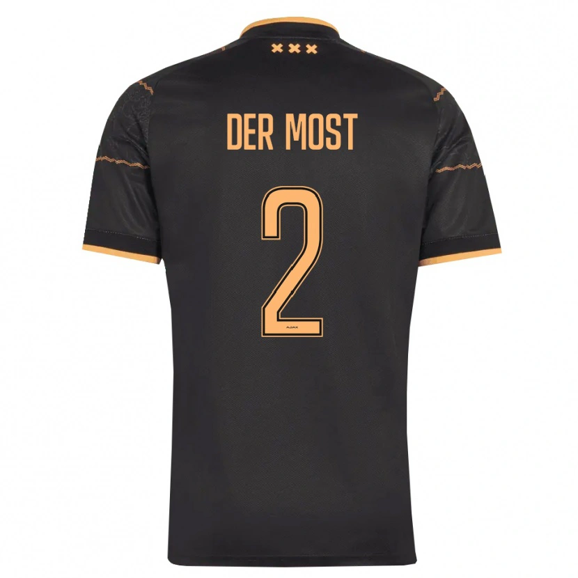 Danxen Women Liza Van Der Most #2 Black Orange Away Jersey 2026/27 T-Shirt