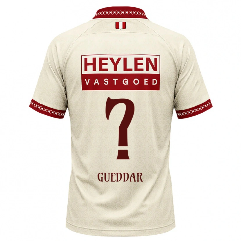 Danxen Women Zakaria Gueddar #0 Beige Red Away Jersey 2026/27 T-Shirt