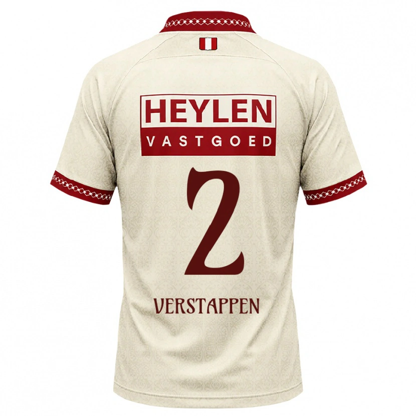 Danxen Women Jayden Verstappen #2 Beige Red Away Jersey 2026/27 T-Shirt