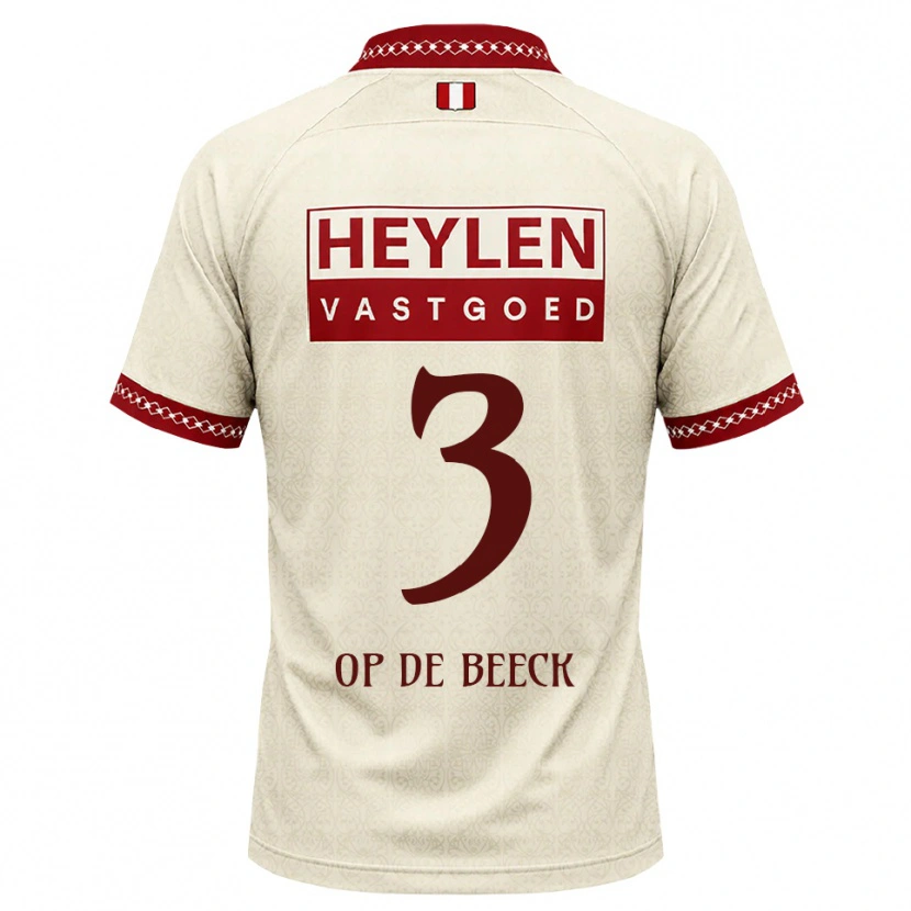 Danxen Women Gregg Op De Beeck #3 Beige Red Away Jersey 2026/27 T-Shirt