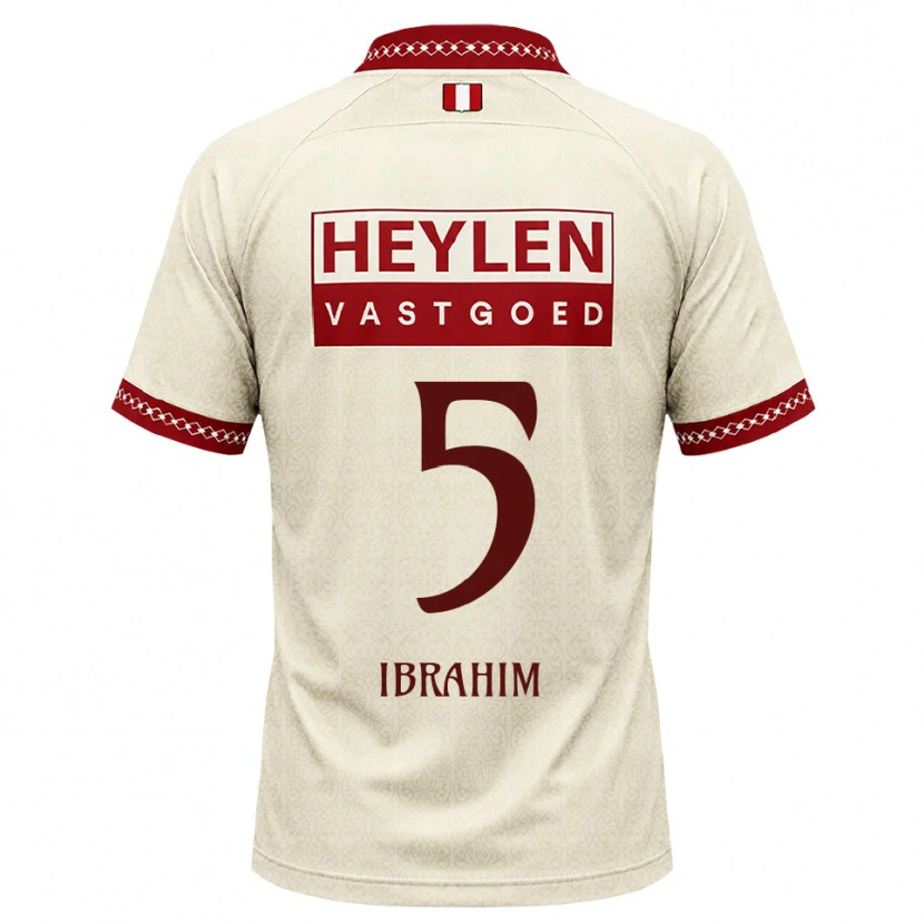 Danxen Women Ilias Ibrahim #5 Beige Red Away Jersey 2026/27 T-Shirt