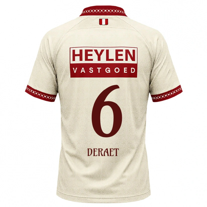 Danxen Women Xavi Deraet #6 Beige Red Away Jersey 2026/27 T-Shirt