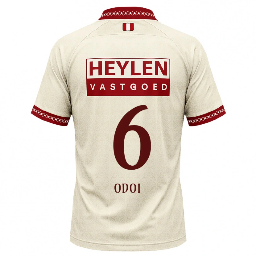 Danxen Women Denis Odoi #6 Beige Red Away Jersey 2026/27 T-Shirt