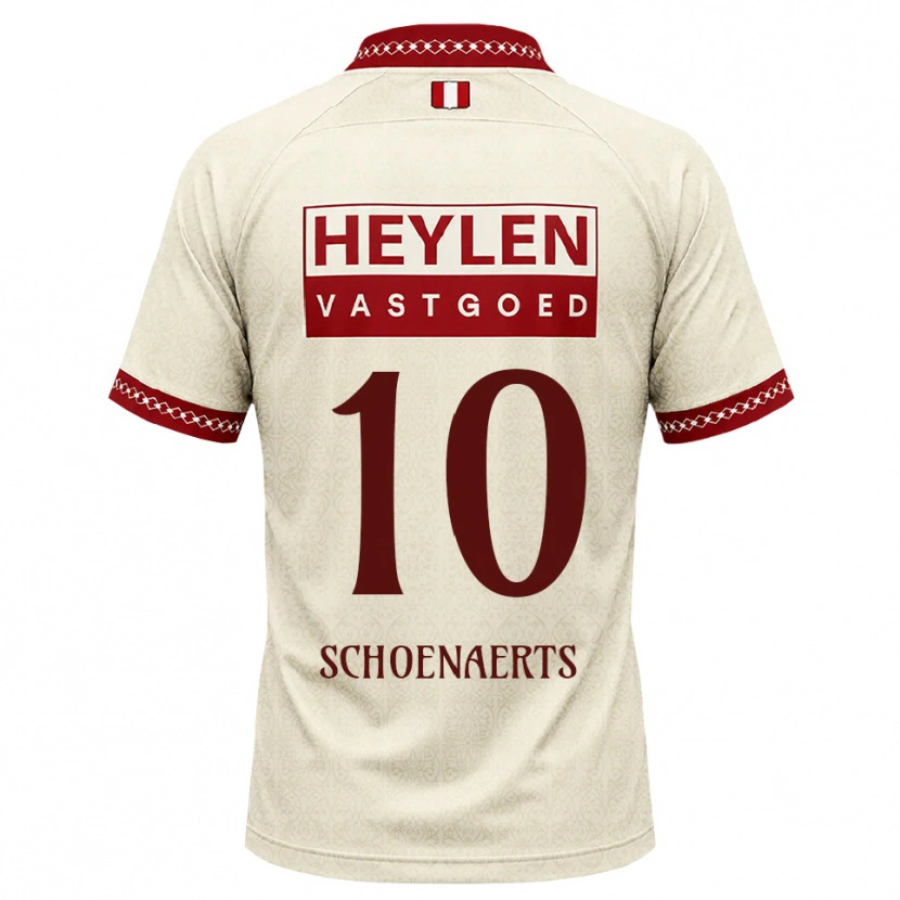 Danxen Women Nand Schoenaerts #10 Beige Red Away Jersey 2026/27 T-Shirt