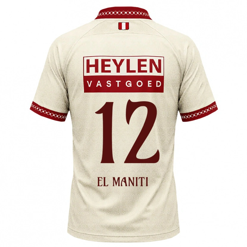 Danxen Women Naoufal El Maniti #12 Beige Red Away Jersey 2026/27 T-Shirt