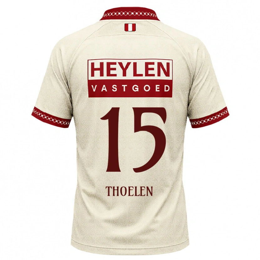 Danxen Women Yannick Thoelen #15 Beige Red Away Jersey 2026/27 T-Shirt