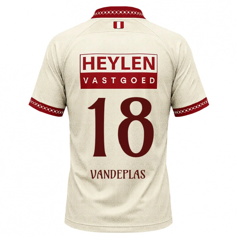Danxen Women Gerard Vandeplas #18 Beige Red Away Jersey 2026/27 T-Shirt