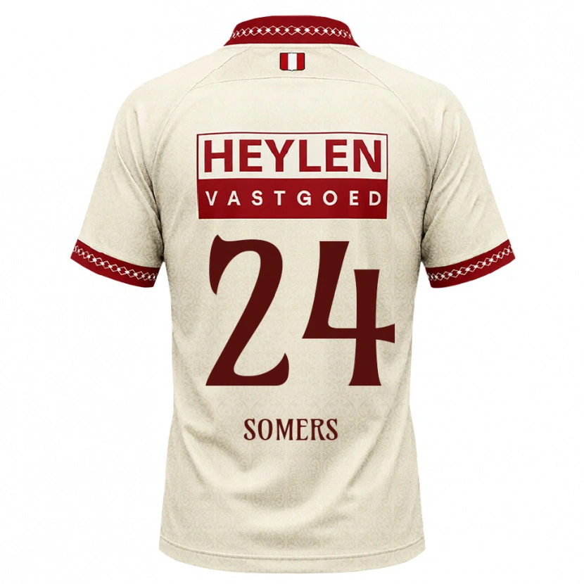 Danxen Women Thibo Somers #24 Beige Red Away Jersey 2026/27 T-Shirt