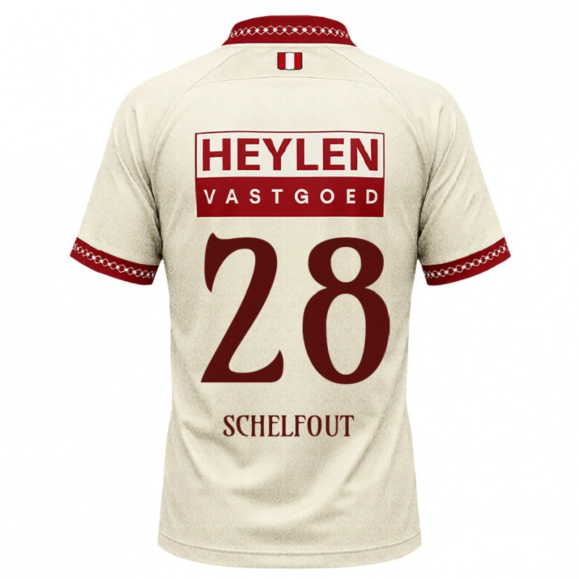Danxen Women Luca Schelfhout #28 Beige Red Away Jersey 2026/27 T-Shirt