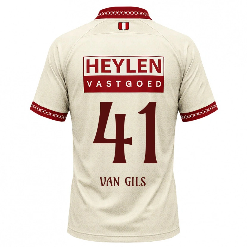 Danxen Women Mathis Van Gils #41 Beige Red Away Jersey 2026/27 T-Shirt