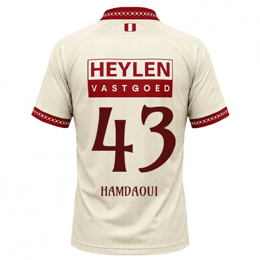 Danxen Women Youssef Hamdaoui #43 Beige Red Away Jersey 2026/27 T-Shirt