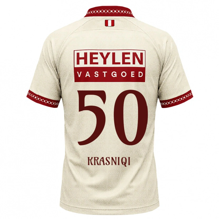 Danxen Women Laurit Krasniqi #50 Beige Red Away Jersey 2026/27 T-Shirt