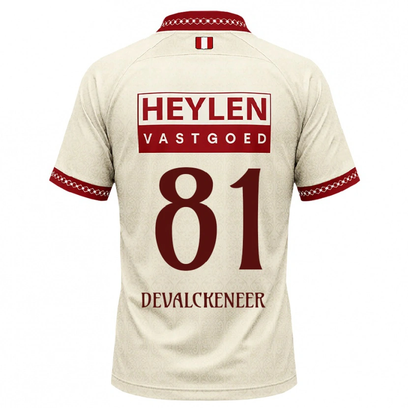 Danxen Women Niels Devalckeneer #81 Beige Red Away Jersey 2026/27 T-Shirt
