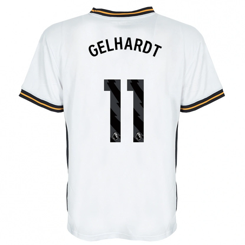 Danxen Women Joe Gelhardt #11 White Orange Black Away Jersey 2026/27 T-Shirt