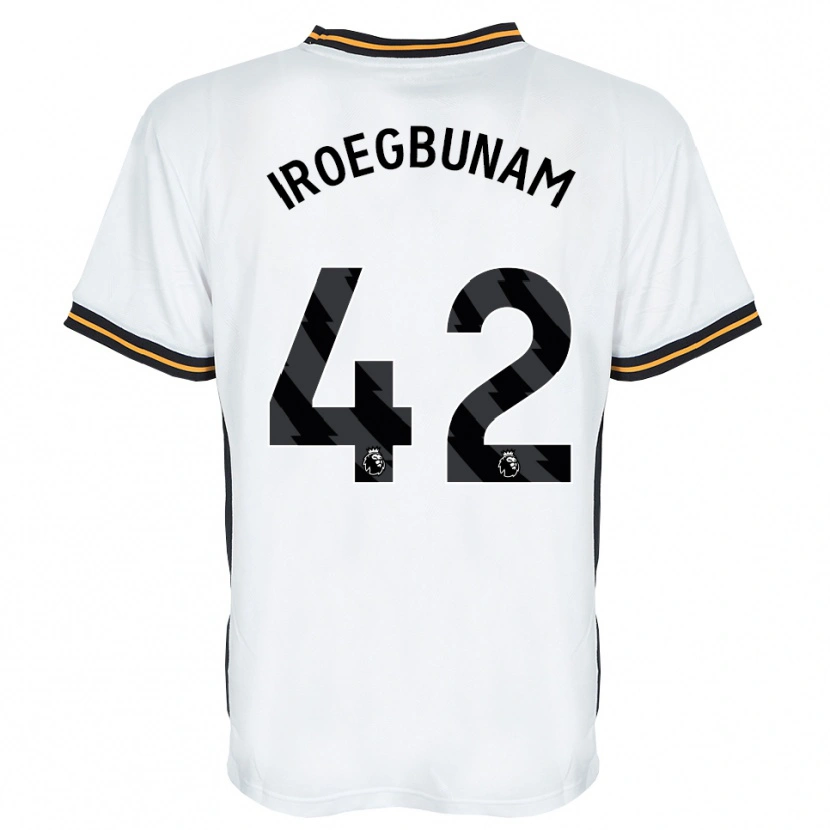 Danxen Women Tim Iroegbunam #42 White Orange Black Away Jersey 2026/27 T-Shirt