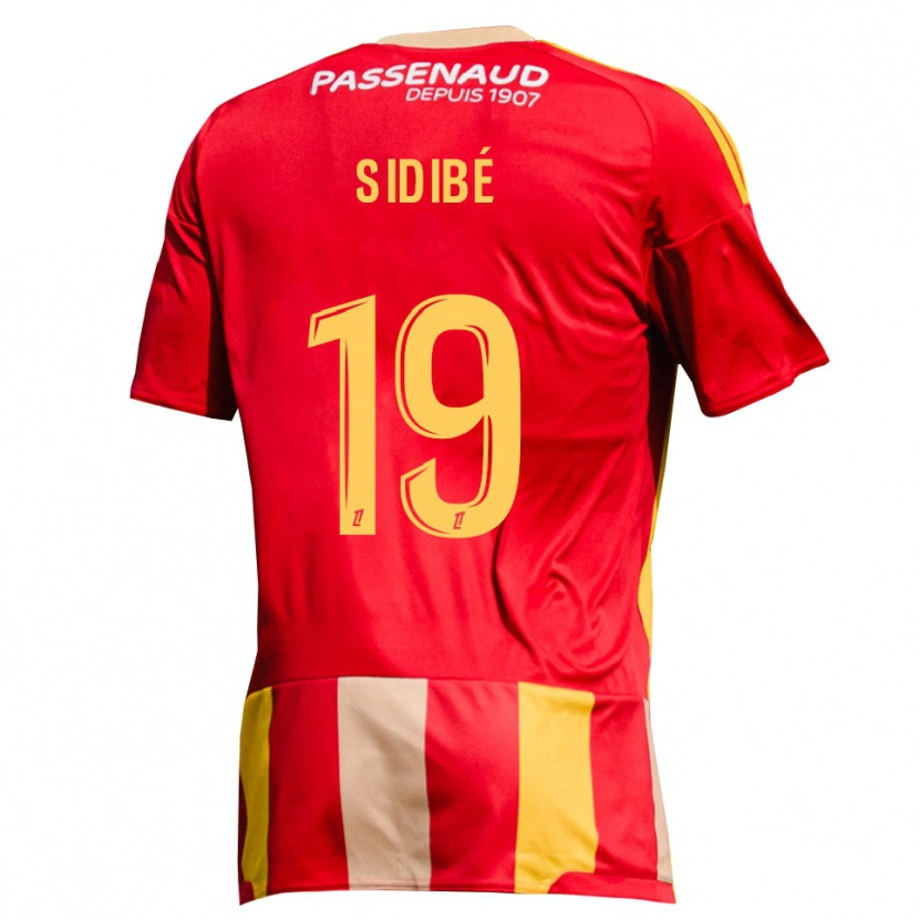 Danxen Women Djibril Sidibé #19 Red Yellow Green Home Jersey 2026/27 T-Shirt