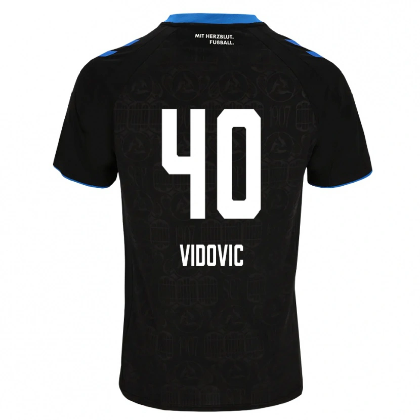 Danxen Women Gabriel Vidovic #40 Black White Red Home Jersey 2026/27 T-Shirt