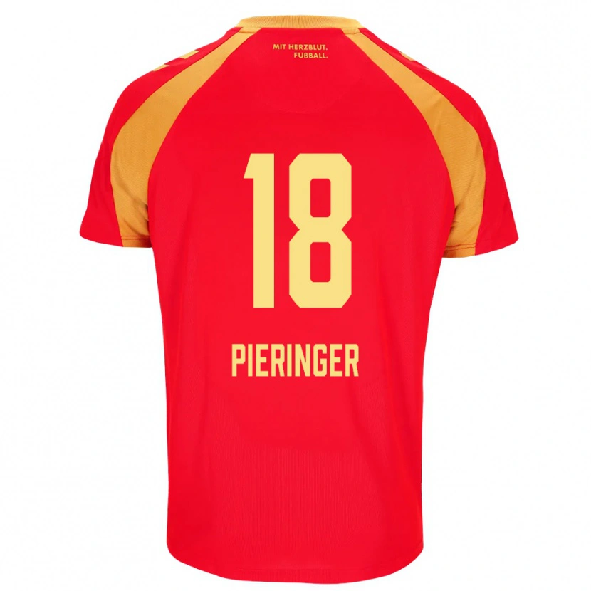Danxen Women Marvin Pieringer #18 Red Orange Black Away Jersey 2026/27 T-Shirt