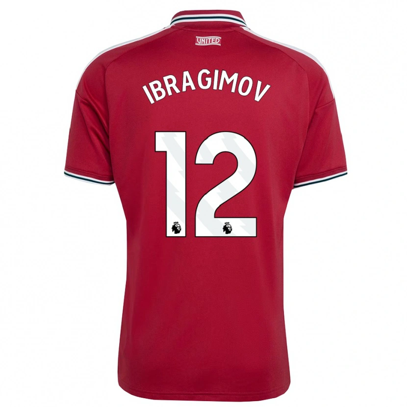 Danxen Kid Gazi Ibragimov #12 Red Yellow White Home Jersey 2026/27 T-Shirt